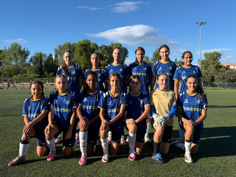 Les U15F du JCFA, victorieuses 7–1 face à l’AS Béziers lors du week-end des 10 et 11 octobre 2026.