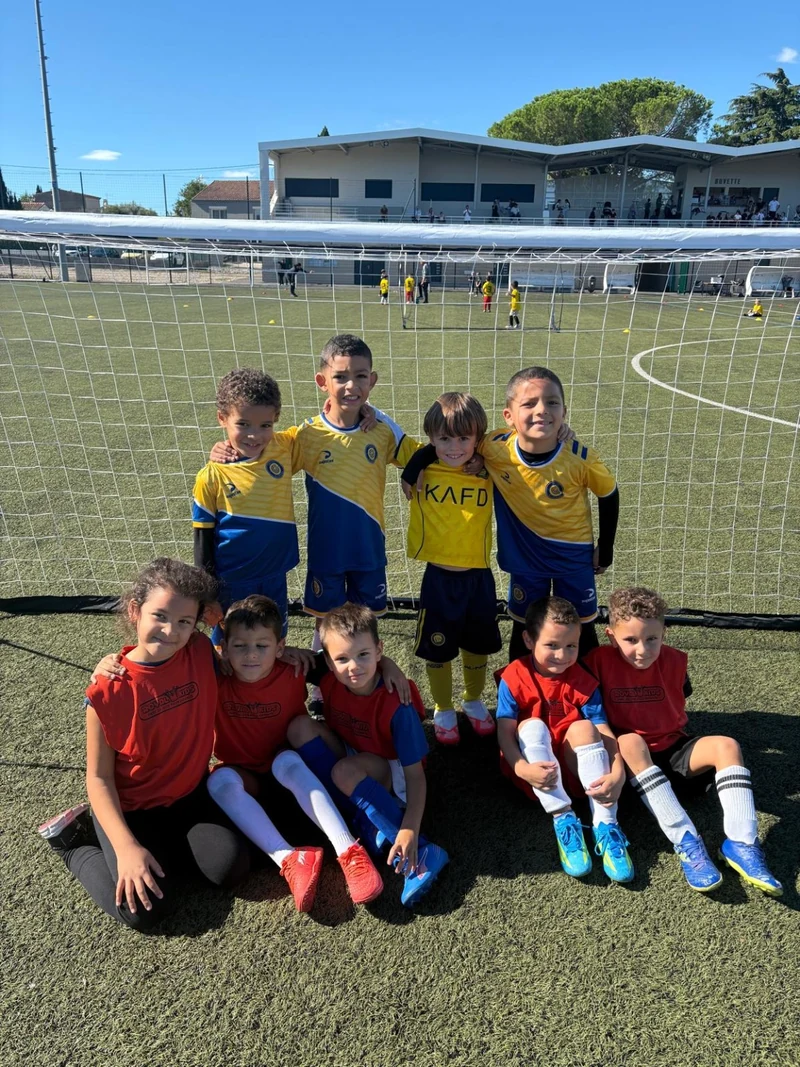 Les U6 du JCFA réunis lors de leur plateau du week-end.