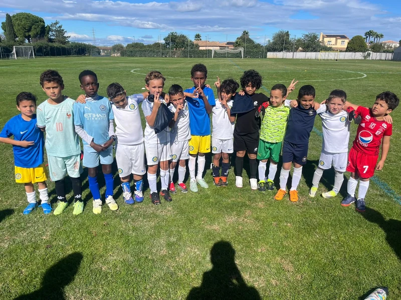 Les U8 Académie du JCFA lors de leur plateau du week-end.