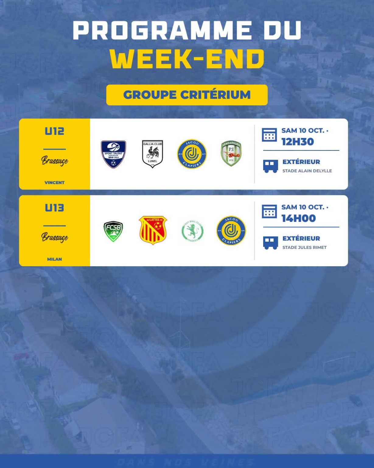 Critérium : U12 et U13